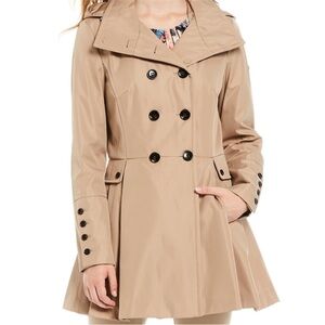 NWOT Calvin Klein Beige Double-Breasted Trench Coat